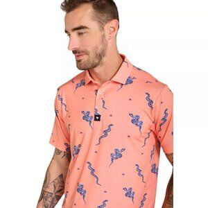 NWT Bad Birdie Core‎ Polo Golf Shirt Mens S "Sidewinder Sundays" MSRP $78